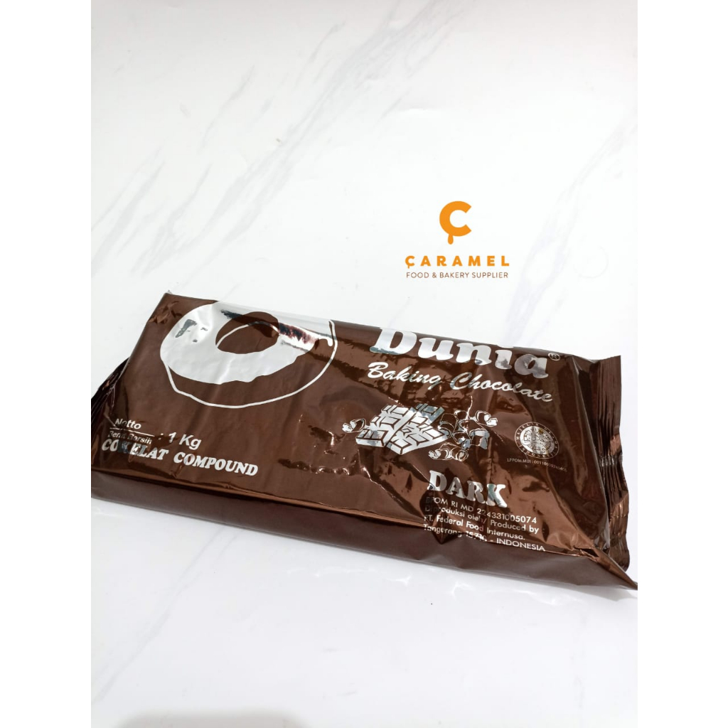 

Dunia dark compound 1kg - dunia compound coklat - coklat batang