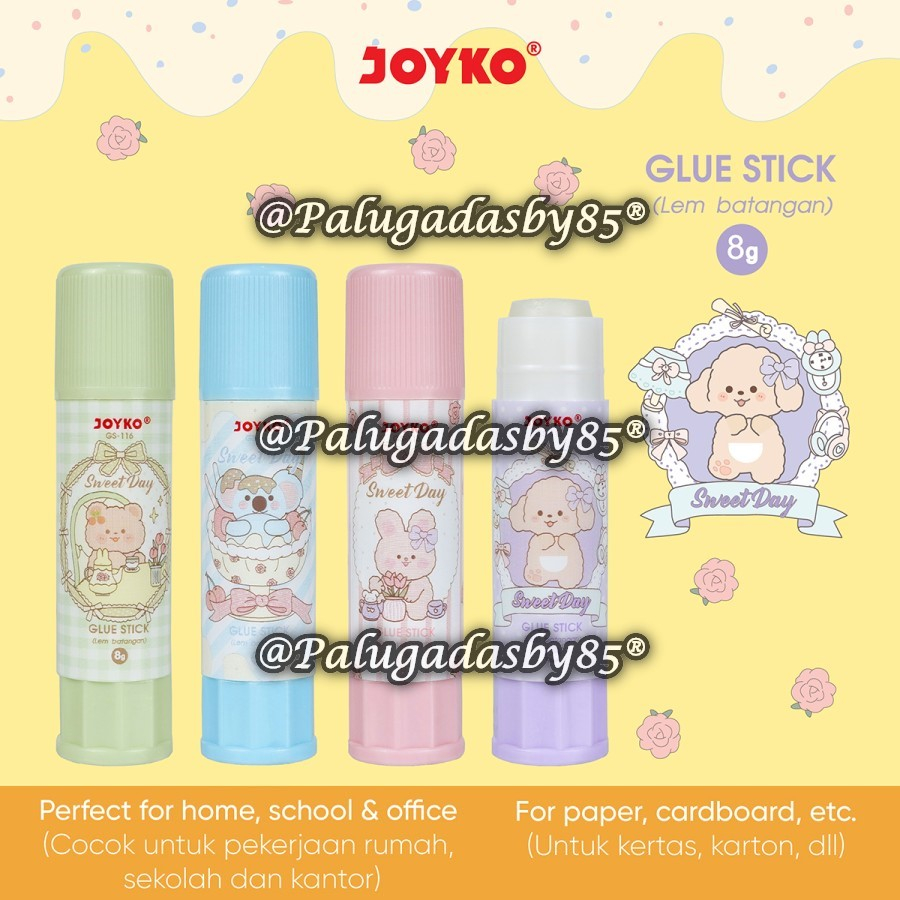 

(1 Biji) Glue Stick JOYKO GS-116 8 Gr Fancy Pastel / Glue Stick Lem Batang Joyko GS-116 8gr Sweet Day / GS 116 GS116