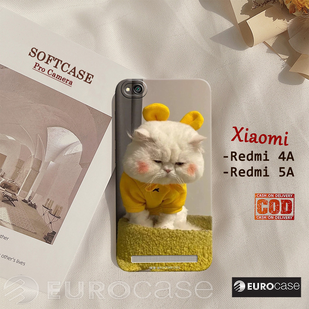Casing Hp Xiaomi Redmi 4A / Redmi 5A - Fashion Case Kucing - Soft Case Hp Xiaomi Redmi 4A / Redmi 5A