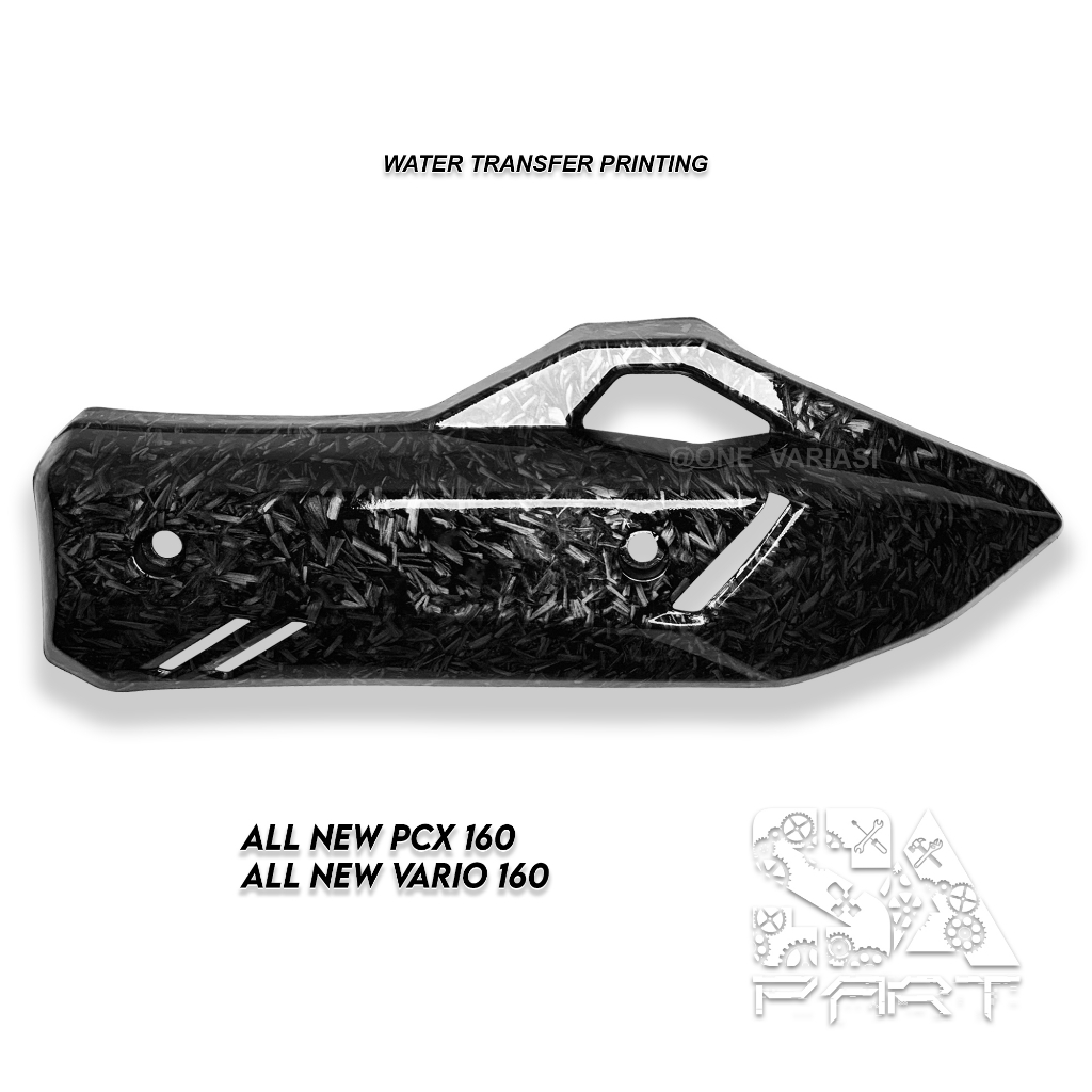 COVER TUTUP KNALPOT CARBON FORGED PCX 160 NEW / VARIO 160 NEW CARBON FORGED
