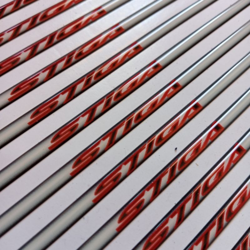 SIDE TAPE Stiga kontur grade A, 6mm x 45cm lentur timbul dan mengkilap, murah