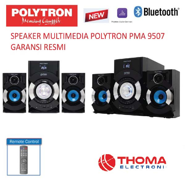 SPEAKER MULTIMEDIA POLYTRON PMA 9507 / PMA9507 GARANSI RESMI