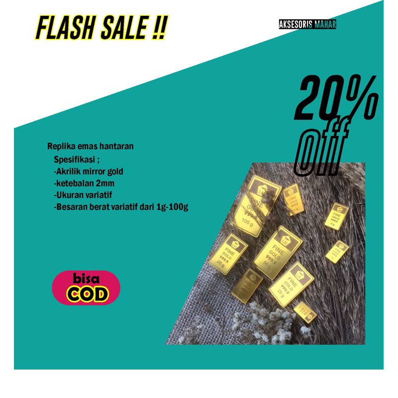 REPLIKA EMAS  akseoris mahar EMAS TIRUAN (PALSU)