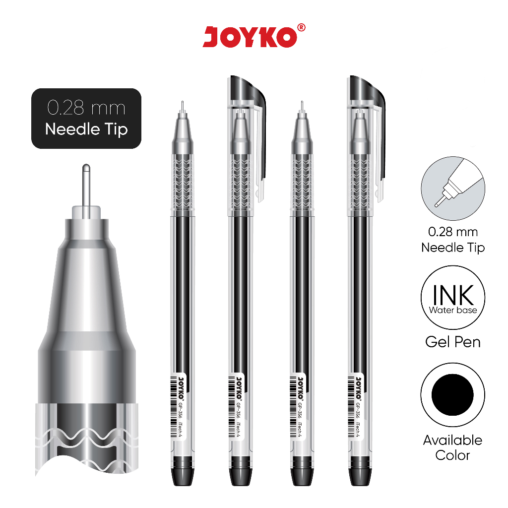 

Gel Pen Pulpen Pena Joyko GP-356 iTech 4 0.28 mm