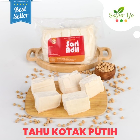 

Tahu Kotak Putih UD Sari Adil 500 Gram / Pack Fresh Tofu Sayur Segar