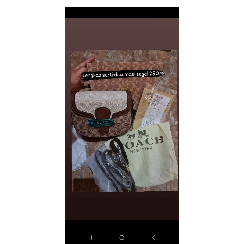 TAS COACH slempang sudah box