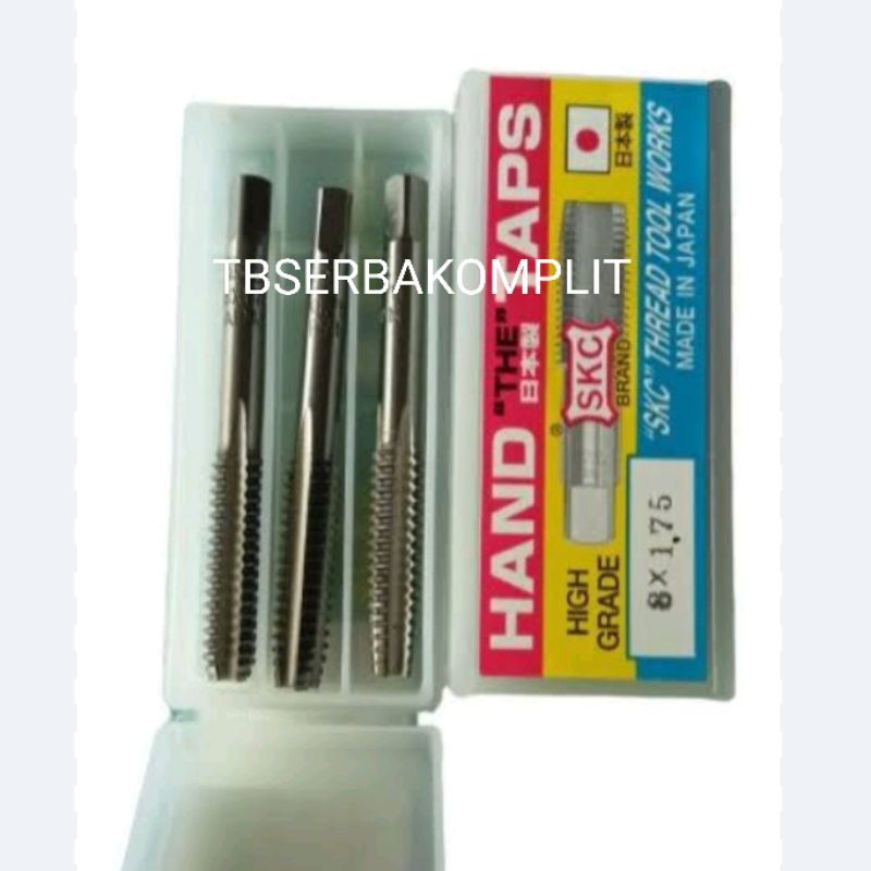 Handtap Kanan SKC ORIGINAL Japan M8x0.5 M8x0.75 M8x1.0 M8x1.25 M8x1.5 M8x1.75 M9x1.0 M9x1.25 M10x0.7