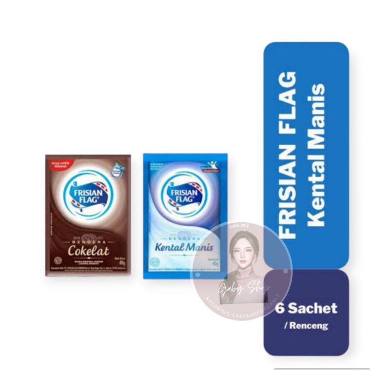 

Susu Bendera Frisian Flag Sachet Renceng Putih/Coklat