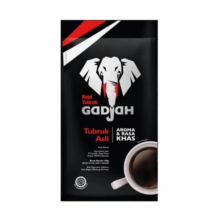 

Gadjah kopi tubruk asli instan 150 gr