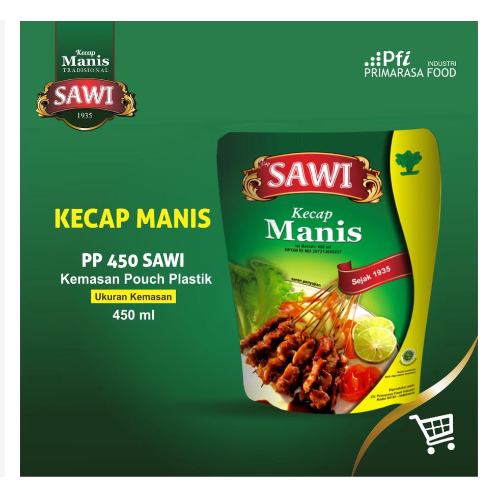 

SAWI - Kecap Manis Sawi Refill 450ml