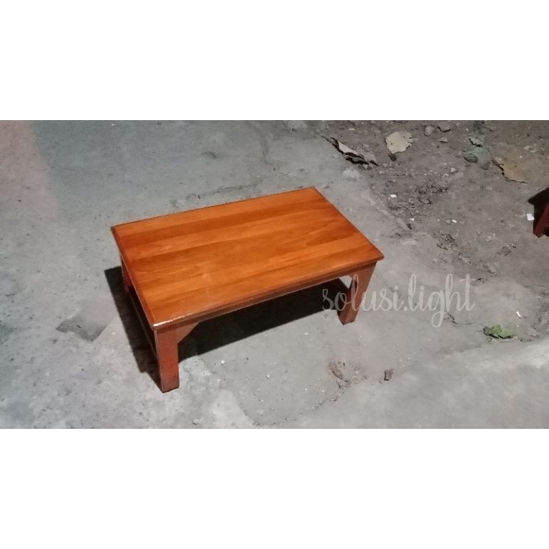 Meja Belajar Kayu Jati - Meja Lesehan JUMBO - Meja Komputer Lesehan - Meja Kayu Kost
