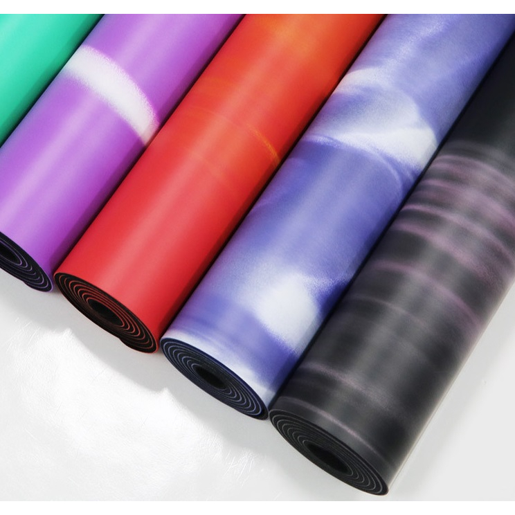 DISKON MATRAS YOGA RUBBER PU 5MM MATRAS OLAHRAGA FITNESS POUNDFIT PREMIUM MARBLE