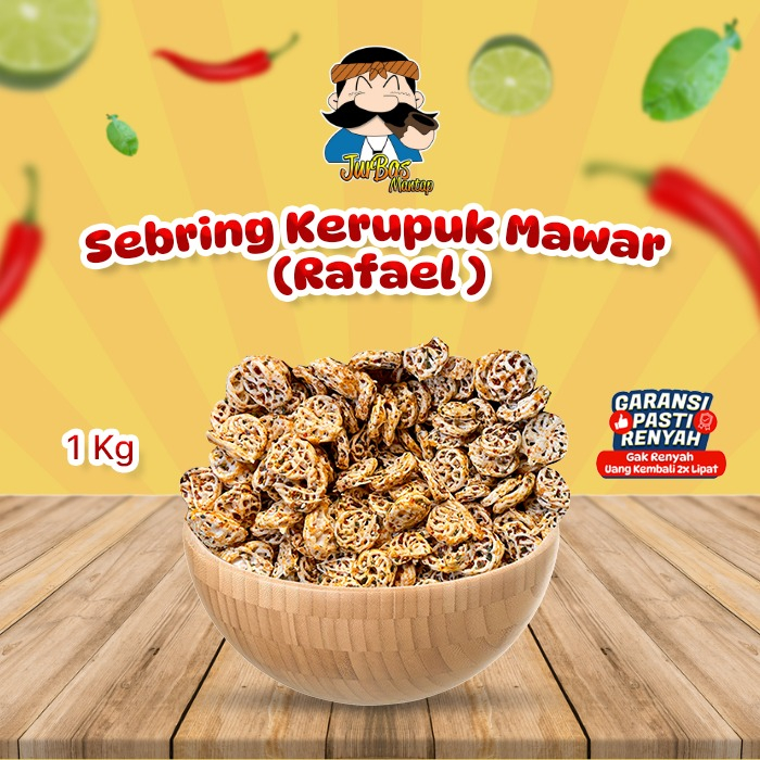 

Sebring Kerupuk Mawar 1 kg Pedas Jeruk Rafael