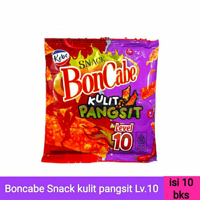 

boncabe snack kulit pangsit Lv.10 | renceng isi 10)