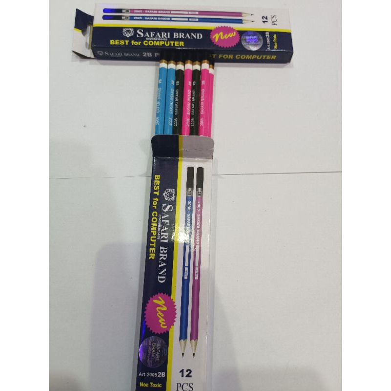 

Pena pensil 2b safari brand original 12pcs/1 pack