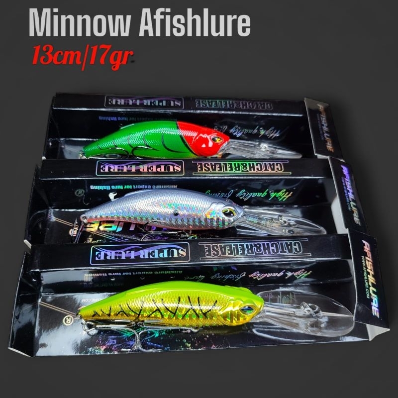 UMPAN MINNOW DEEP AFISH LURE 13CM/17GR