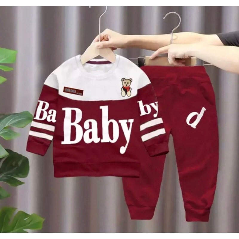 Setelan Sweater Anak Motif Panda Terlaris Baju Anak Laki Laki Dan Perempuan Setelan Jaket Anak Sweat