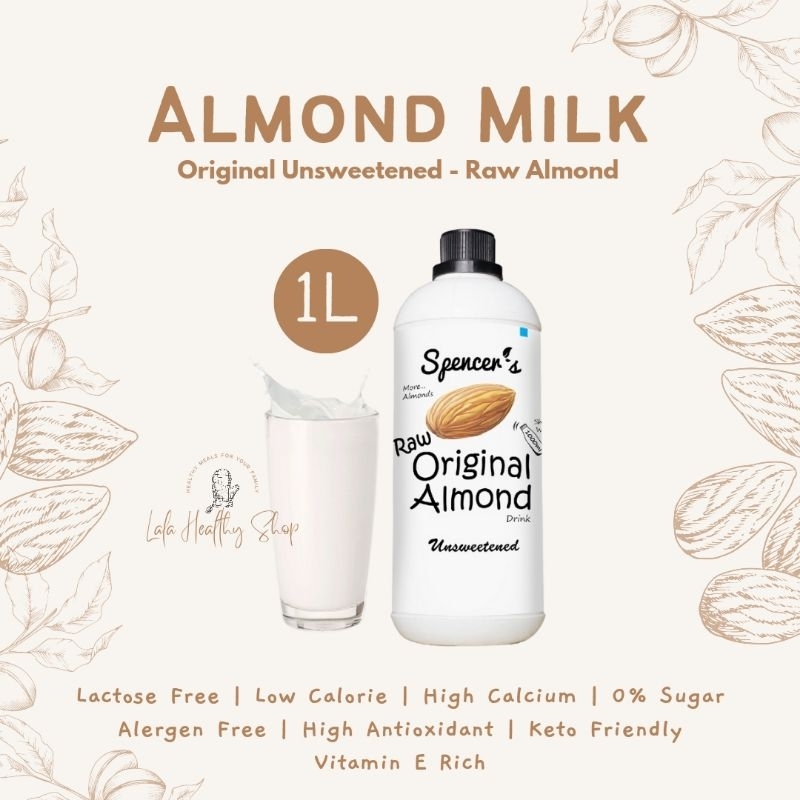 

Spencer's Susu Almond - RAW Original (1000ml) FREE SUGAR ASI BOOSTER HIGH CALCIUM LOW CALORIE