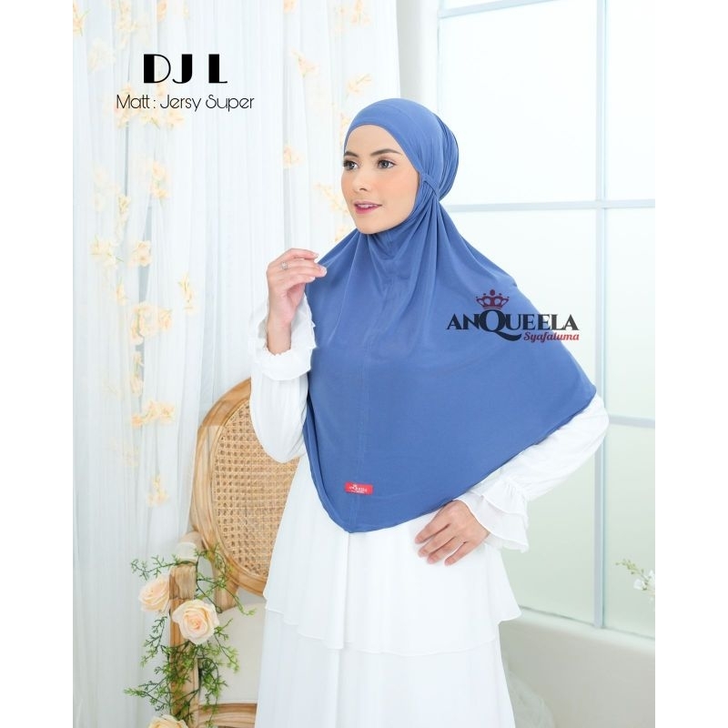 Jilbab Siria Nonpet Instant DJ uk L Jersey Premium By Anquella