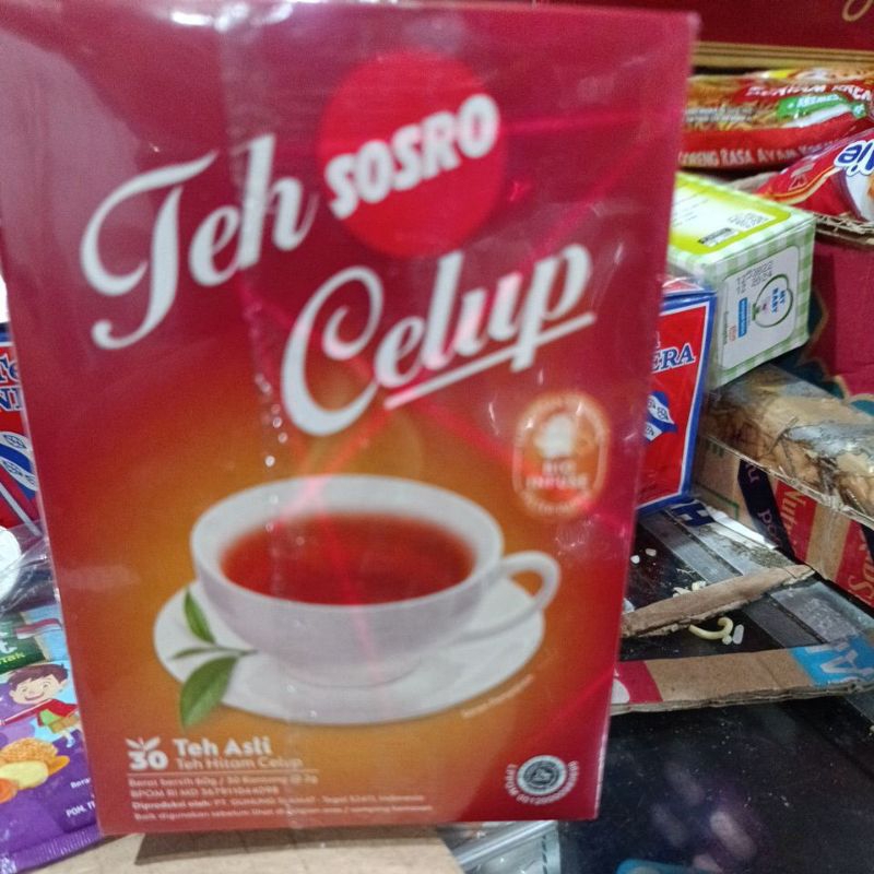 

Teh celup sosro isi 30's