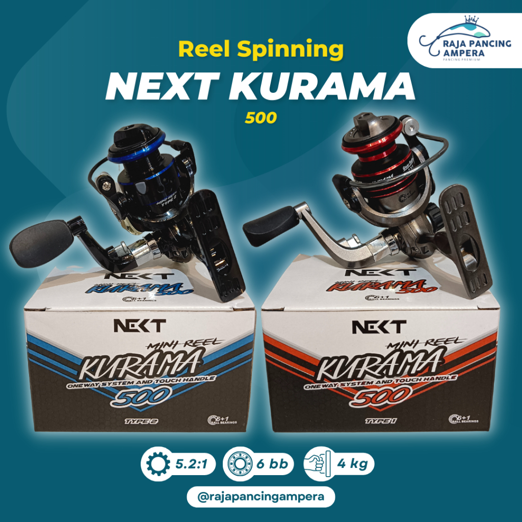 Reel Mini Next Kurama 500 | Kerekan pancing kecil murah One Way System