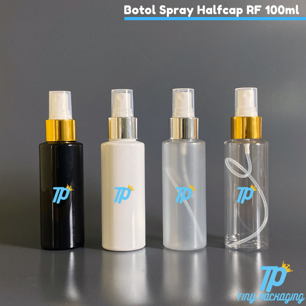 Botol Spray Halfcap 100 ml | Botol Halfcap Spray 100 ml RF | Botol Spray 100 ml