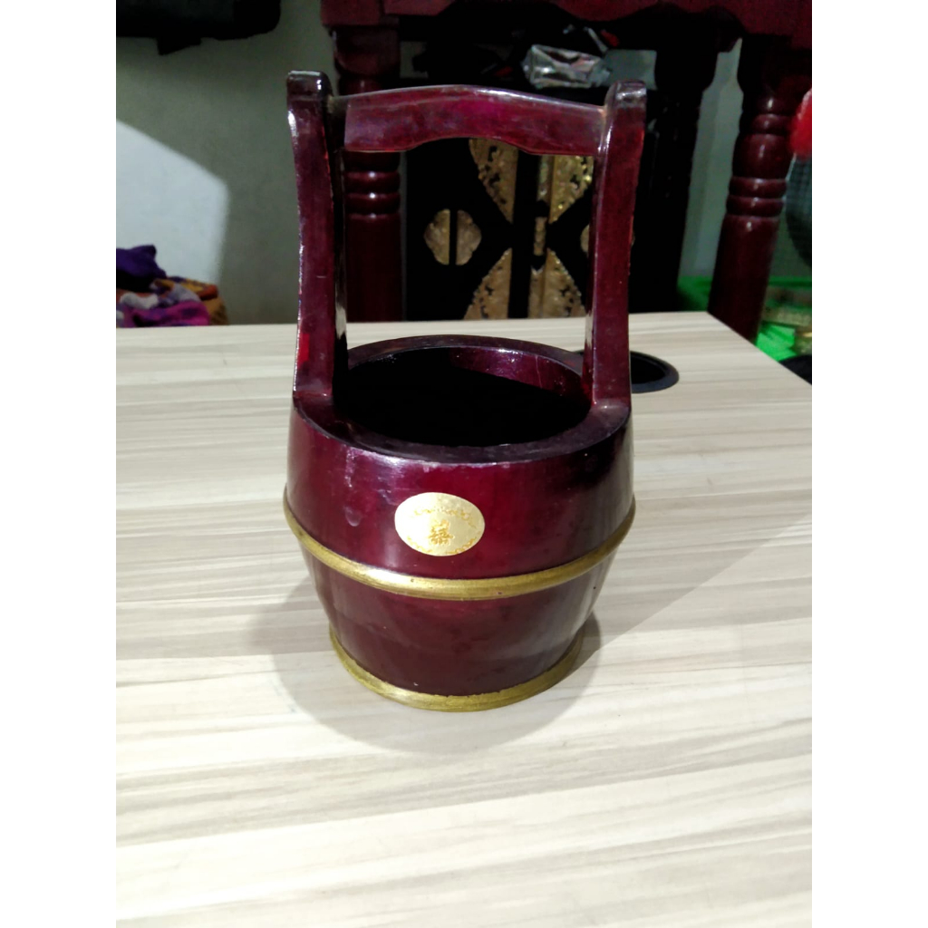 Miniatur Ember Sumur Fiber Kuno Jadul Antik