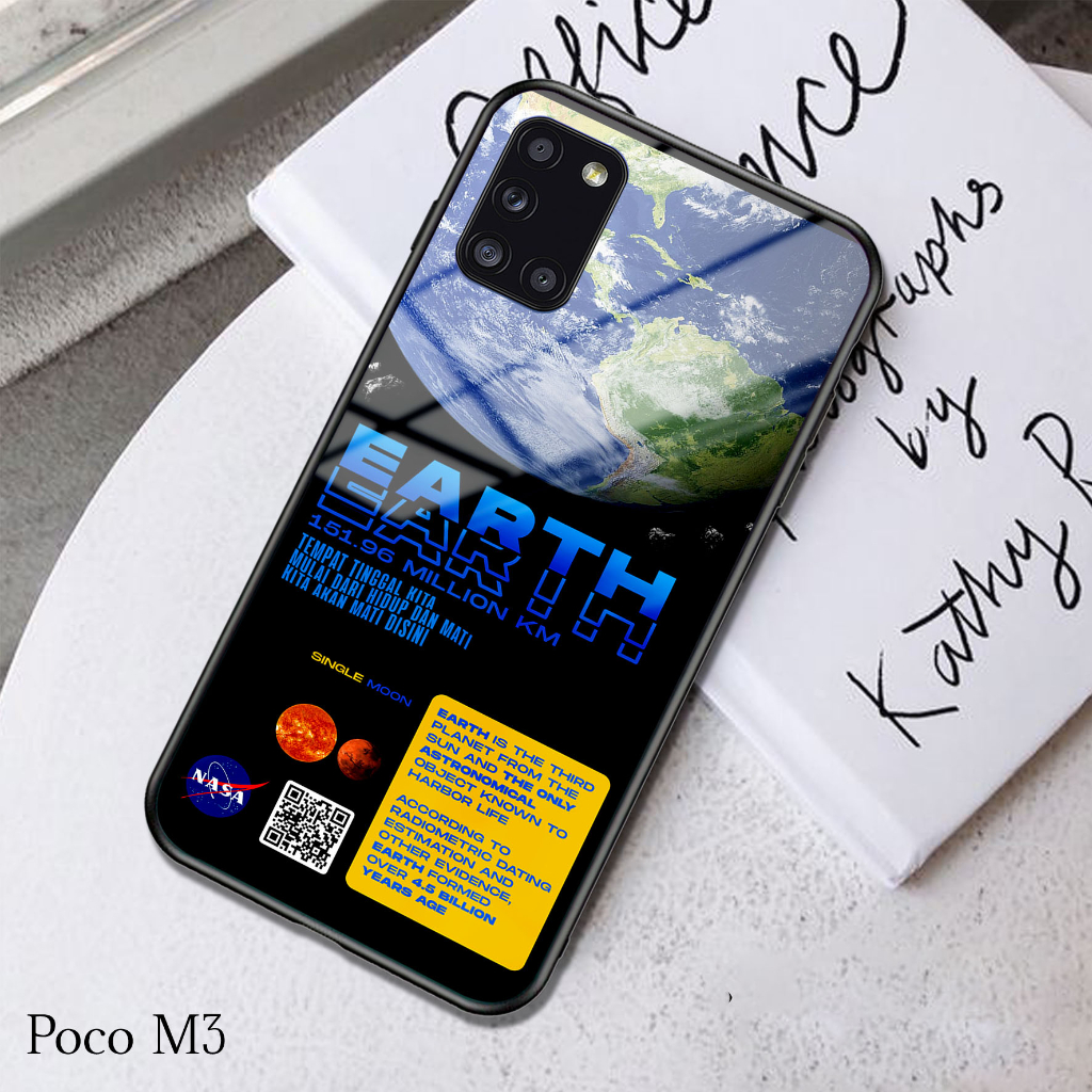 Case POCO M3 - Casing POCO M3 (PLANET) - Case Hp - Casing Hp - Softcase Hp - Softcase Glass Kaca - S