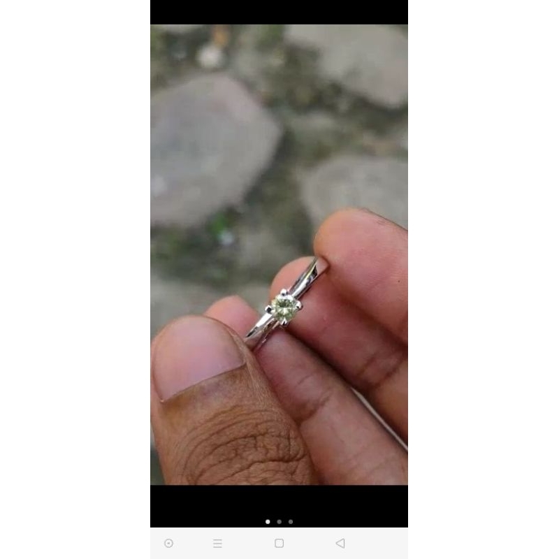 cincin emas putih berlian