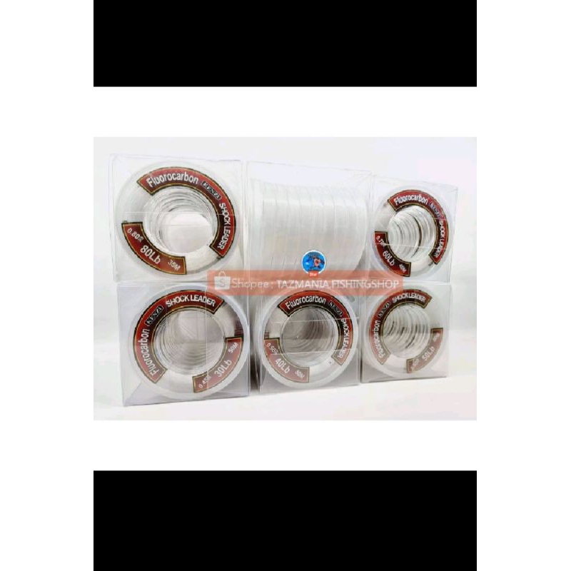 senar leader Kenzi shock leader fluorocarbon bahan halus kuat terbaik kualitas 100% original ukuran 