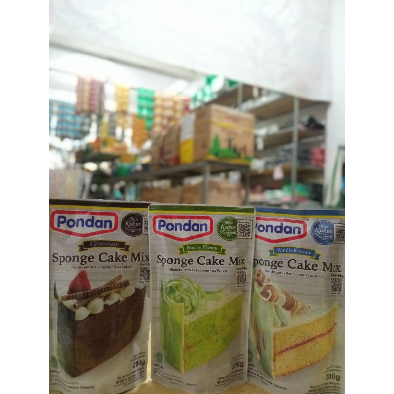 

Pondan sponge cake mix