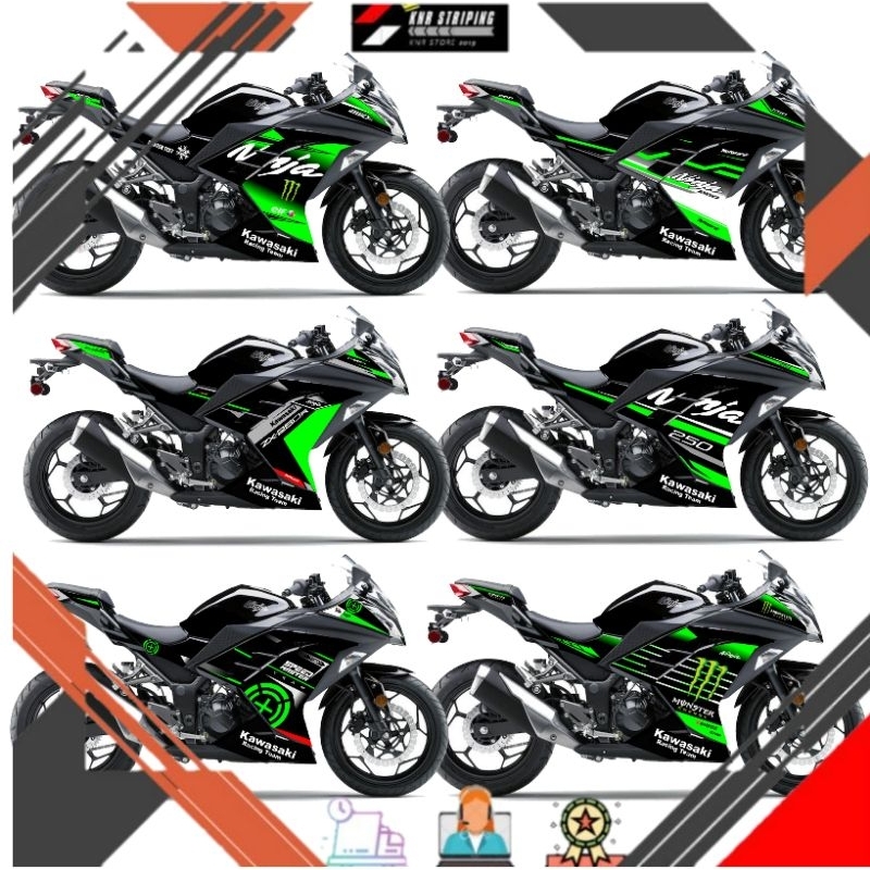 Striping Kawasaki Ninja 250FI Old Variasi