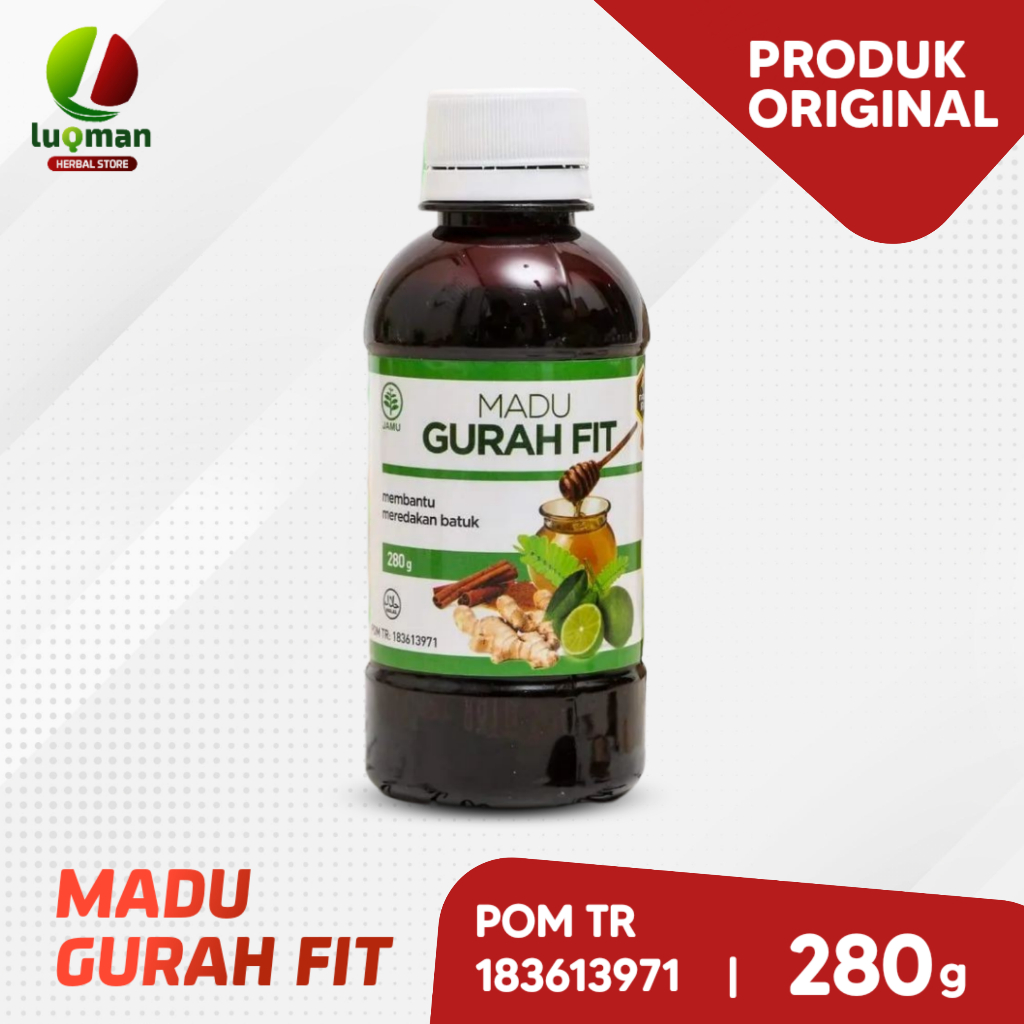 MADU FIRA MADU GURAH FIT 280 GRAM BOTOL ORIGINAL | Untuk Flu Batuk Sakit Tenggorokan | Obat Herbal O