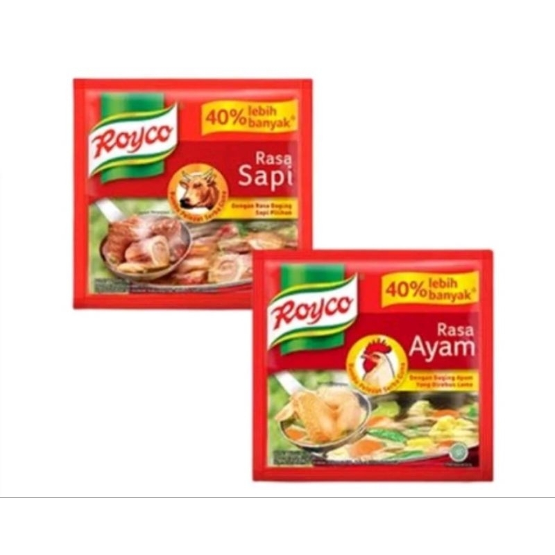 

Royco bumbu penyedap makanan rasa kaldu sapi renceng 12 sachet