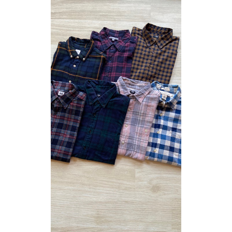 kemeja flanel branded by request