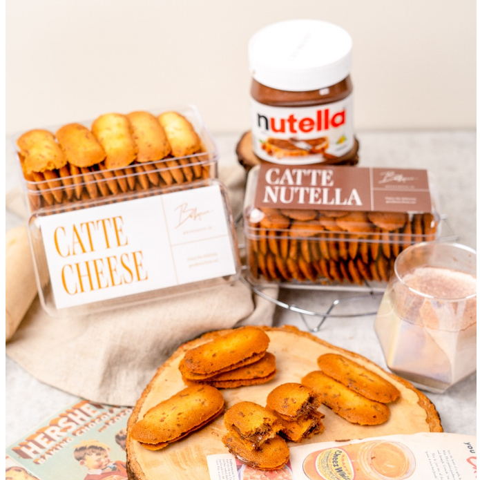 

BAKEREEN.ID CATTE CHEESE/NUTELLA LIDAH KUCING 300GR PREMIUM INGREDIENTS