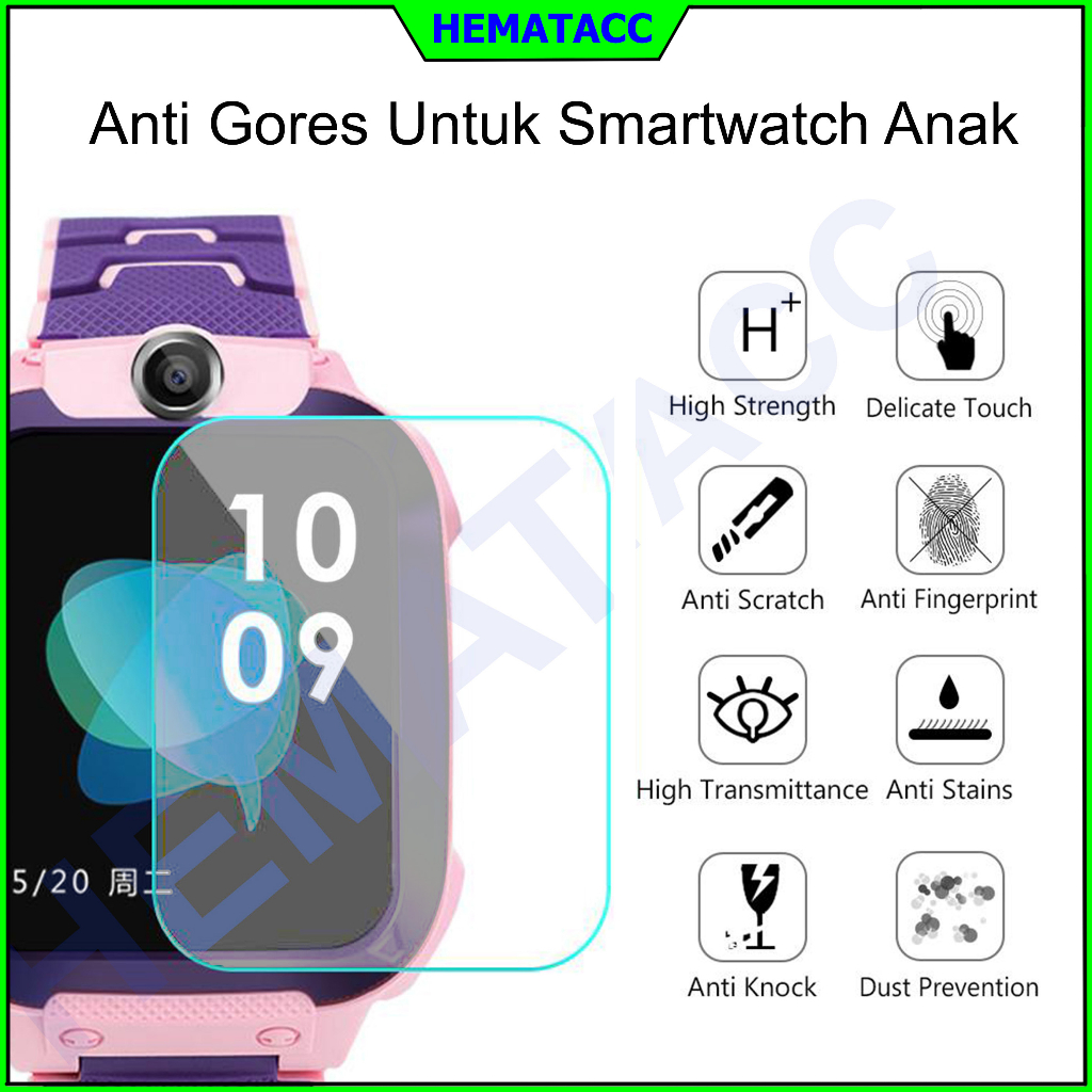 Anti Gores Smartwatch Kids Imoo Z6 Z5 Z3 Z2 Q12 W23 W33 Evercoss J1 B5 Screen Protector Hematacc