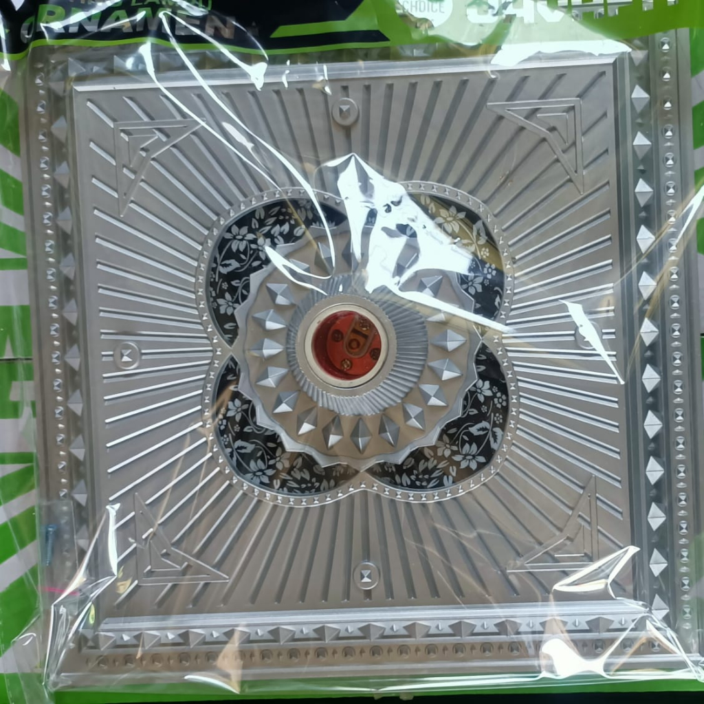 Ornamen bunga lampu plafon pvc