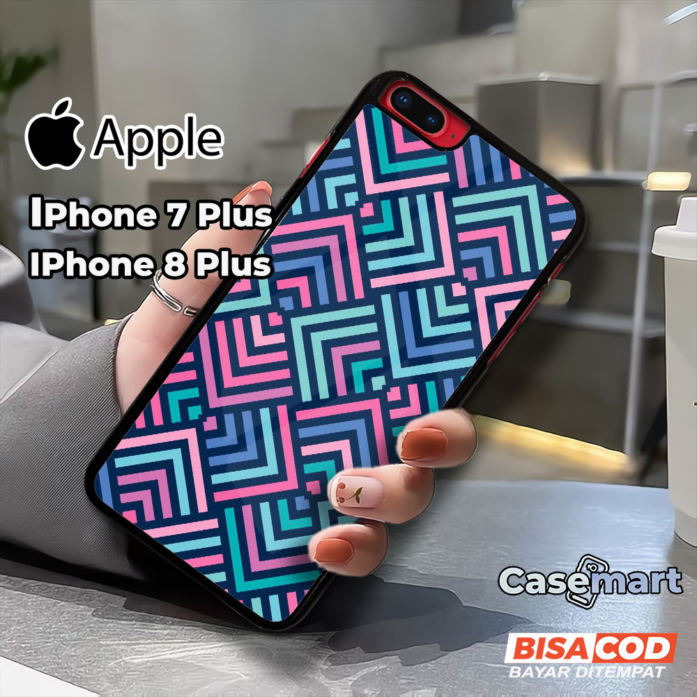 Case IPHONE 7 PLUS 8 PLUS Casing IPHONE 7 PLUS 8 PLUS Casemart [MOZC] Case Glossy Case Aesthetic Cus