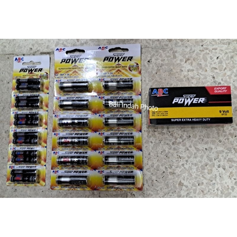 Baterai ABC Super Power AA, AAA, 9V (12bj)
