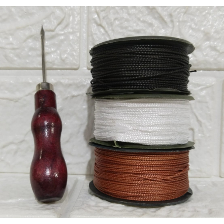 Benang Nilon sol sepatu / Jarum Sepatu / Lem Sol Paket Sol Sepatu