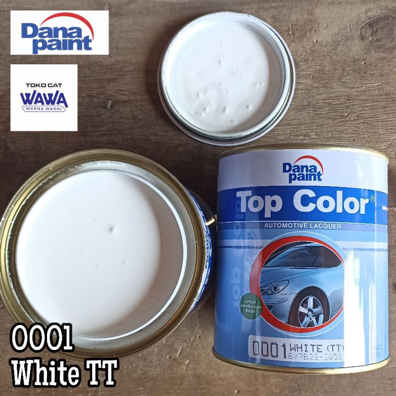 cat duco top color white tt 0001 putih kilap 1kg/ecer