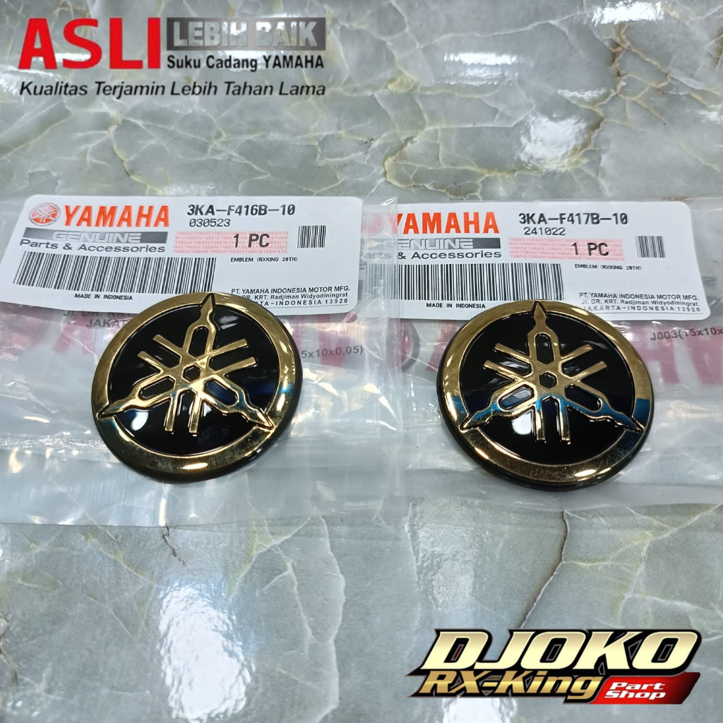 emblem tangki rx king 2003 SE sepasang ORIGINAL YAMAHA GENUINE PART (YGP)