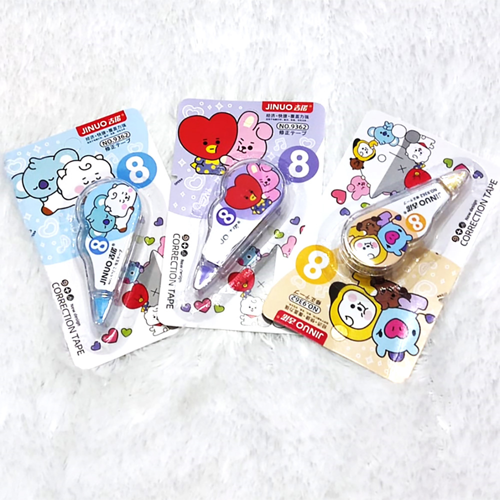 Tipex roll BT21 BTS / correction tape / tip-ex / tipe x roll / tipex kertas karakter lucu murah 8 m