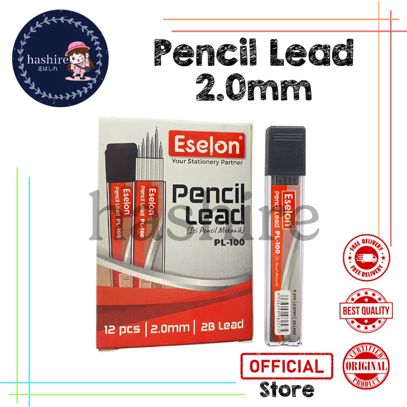 

Refil / Isi Pensil Mekanik 2.0 mm Eselon PL-100 / Refill Pensil 2B