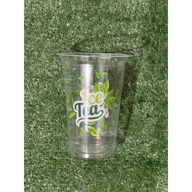 Gelas Cup Starindo Motif Gambar Ice Tea 16oz