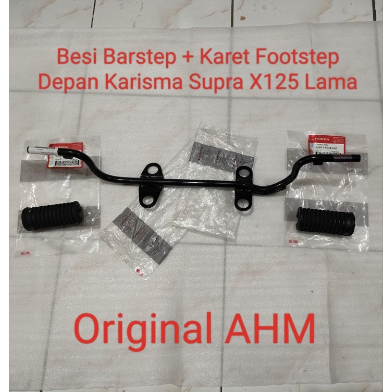 Besi Barstep + Karet Footstep Depan Karisma Supra X125 Lama Ori AHM 50610KPH900