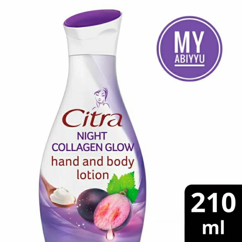 Citra night collagen glow body lotion 210ml