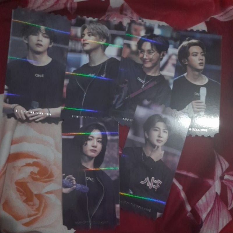 PHOTOCARD BTS PC MURAH PC BTS OFFICIAL HOLO TICKET MOTS ON:E