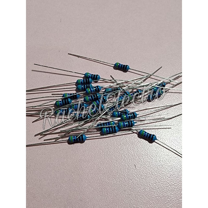 (Harga 10 pcs) Resistor 1/4 Watt 1% Biru 1K2 2K2 2K7 3K3 4K7 5K6 6K8